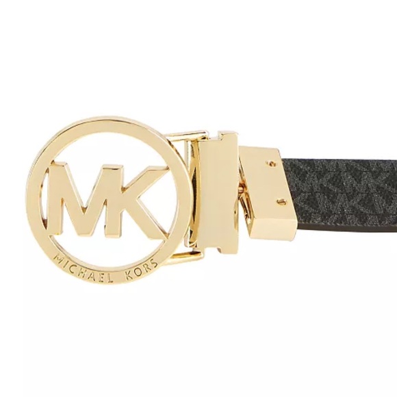 EUC Michael Kors Reversible Logo with Logo Buckle Belt - Picture 3 of 11